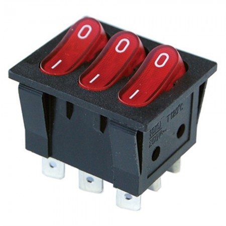 DAR ÜÇLÜ 9P IŞIKLI ANAHTAR IC-135 ON-OFF