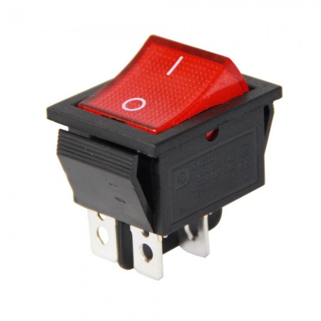 GENİŞ 4P IŞIKLI ON-OFF ANAHTAR IC-104 KCD2-201N