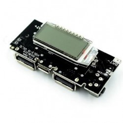 Çift USB Girişli 5V 2A Powerbank 18650 Pil Şarj Kartı