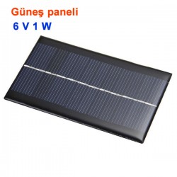 Güneş Paneli 6 V 1w 125mA