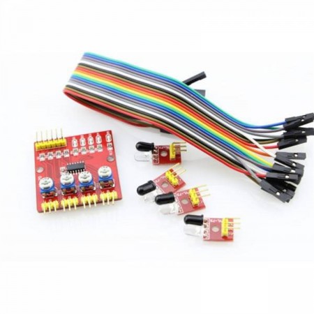 4 GÖZLÜ IR ALICI-VERİCİ ÇİZGİ İZLEYEN SENSÖR