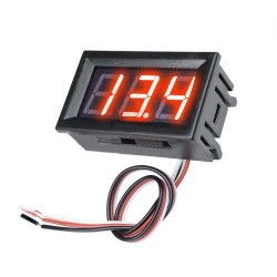 Voltmetre DC 0-30V Kırmızı Voltmetre DC 0-30V Kırmızı