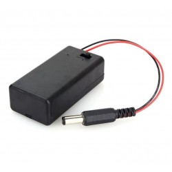 9 V PİL KUTUSU ANAHTARLI JAKLI