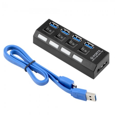USB 3.0 HUB ÇOKLAYICI 4 PORT ANAHTARLI