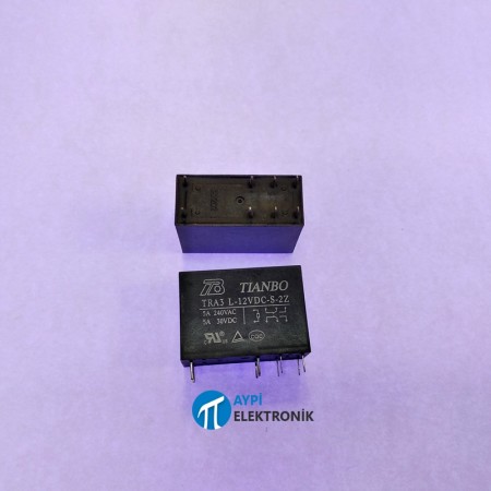 12V 5A 8 AYAK JW2SN-12V RÖLE Ç.K.