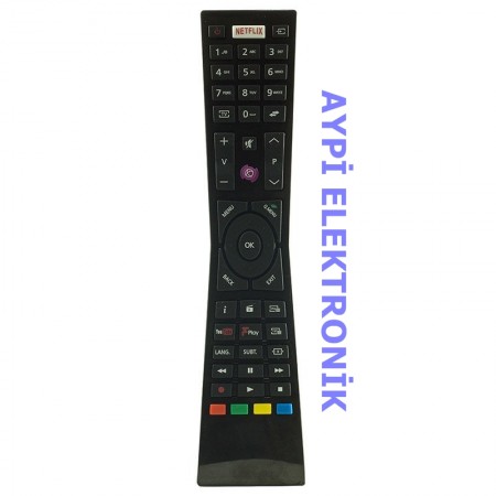 Vestel RM-T1380 Netflix-Youtube Tuşlu Lcd Led Tv Kumandası