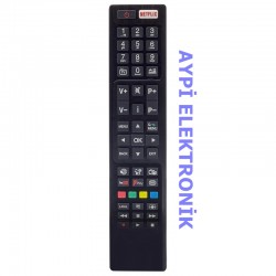 Vestel Netflix-Youtube-Play Tuşlu Lcd Tv Kumandası