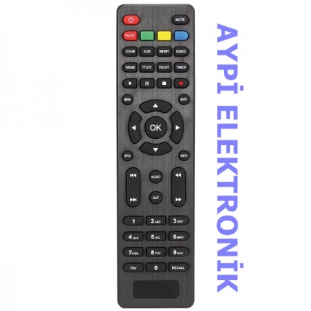 UGR KR MERSAT STAR /YUMATU HD/CITYBOX HD/MERSAT MARGINAL UYDU KUMANDA (33206 AYNI) PAUSE KIRMIZI