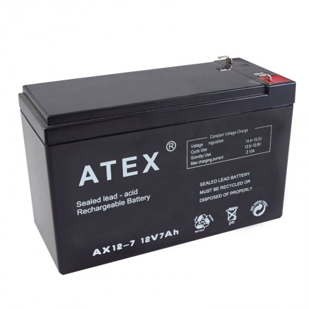 AKÜ  12 V 7 A          ORBUS ATEX