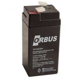 AKÜ  6 V 2,3 A           ORBUS ATEX