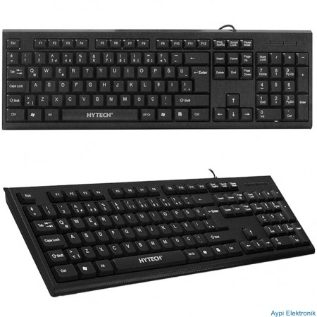 HYTECH HYK-44 SİYAH USB Q STANDART KLAVYE - 1320