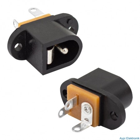 ADAPTÖR FİŞİ DC JACK KULAKLI TİP 2.1MM KULAKLI TİP DC-0053 (IC-258F) - 14827