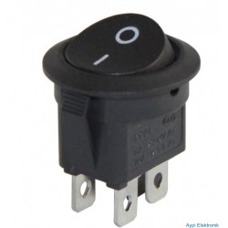 YUVARLAK IŞIKSIZ ANAHTAR ON-OFF 4 PİNLİ IC-133-4 - 16753