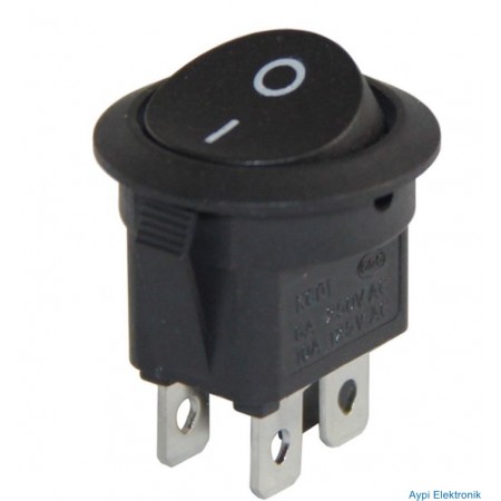 YUVARLAK IŞIKSIZ ANAHTAR ON-OFF 4 PİNLİ IC-133-4 - 16753