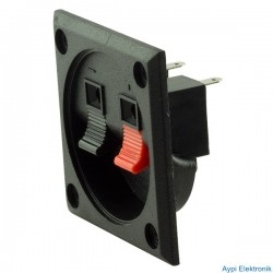 HOPARLÖR TERMİNALİ İKİLİ KARE (5.5CMX5.5CM) - 17310