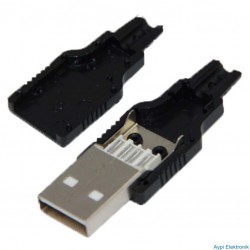 USB A ERKEK SOKET LEHİMLENEBİLİR MODEL (IC-264A) - 17369