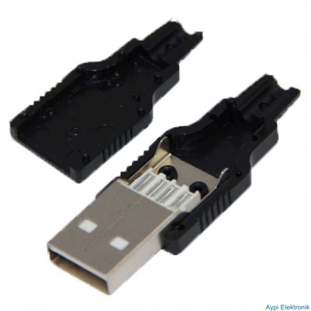 USB A ERKEK SOKET LEHİMLENEBİLİR MODEL (IC-264A) - 17369