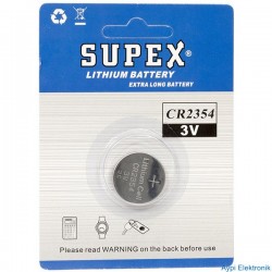 SUPEX CR2354 3V LİTYUM PİL TEKLİ - 19193