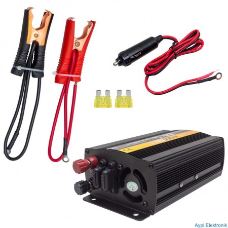 POWERMASTER PWR300-12 TEK DIGITAL EKRAN 12 VOLT 300 WATT MODIFIED SINUS WAVE İNVERTER - 19880