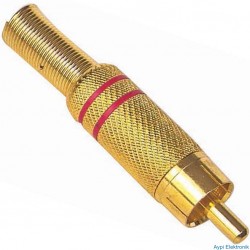 TOS FİŞ METAL ALTIN GOLD ERKEK KONNEKTÖR - 1290