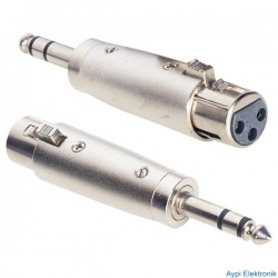 CANON DİŞİ / 6.3 MM STEREO GİTAR ERKEK CANON ÇEVİRİCİ JACK(XRL) - 3167