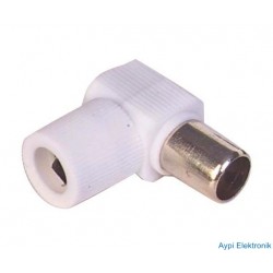 60 OHM L FİŞ ERKEK BEYAZ ANTEN FİŞİ POWERMASTER - 474