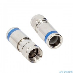 DIGITÜRK SIKMALI F KONNEKTÖR MAVİ  ÇİZGİLİ POŞETLİ - 6197