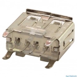 USB DİŞİ ŞASE DİK ŞEFFAF (USB109)  * PIONEER OTO TEYP USB ŞASE - 12551