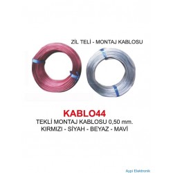 ZİL TELİ [TEK DAMAR] 0,50mm2 (100m)  KABLO44