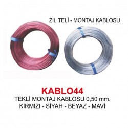 ZİL TELİ [TEK DAMAR] 0,50mm2 (100m)  KABLO44