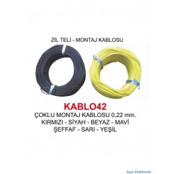 ZİL TELİ [ÇOK DAMAR] 0,22mm2 (100m)