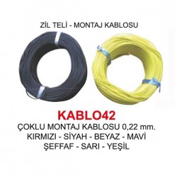 ZİL TELİ [ÇOK DAMAR] 0,22mm2 (100m)