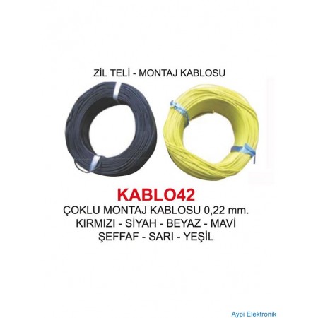 ZİL TELİ [ÇOK DAMAR] 0,22mm2 (100m)