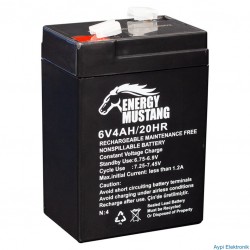 AKÜ 6 VOLT 4 AMPER  ( 70 X 48 X 101 MM )  (IŞILDAK AKÜSÜ) - 1208