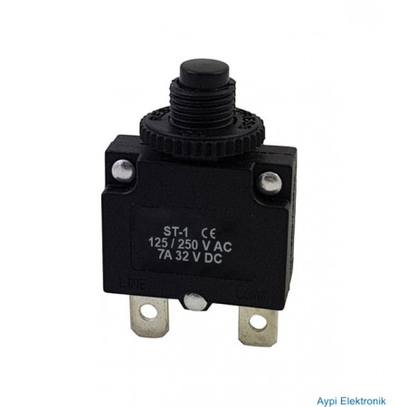 ST SERİSİ 32VDC 5 AMPER TERMİK RESETLİ SİGORTA IC-271S  125/250VAC  M:10768