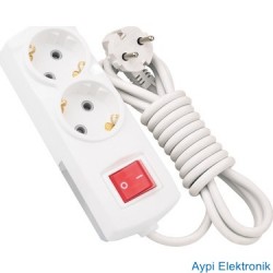 MIRSA 2 LÜ GRUP PRİZ ANAHTARLI KLEMENS MB:15464