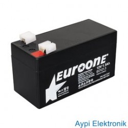 AKÜ 12 V 1.3 A EUROONE