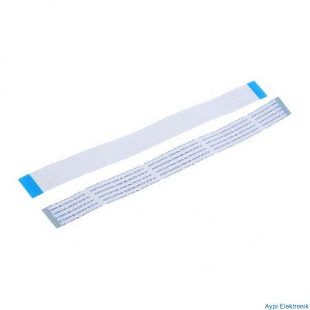 FLEX KABLO 20 PIN 1.00mm 30AWG 15CM  L-KLS17-FFC-1.0-20PL150B  ÖN-ARKA