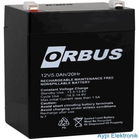 AKÜ 12 V 5 A ORBUS