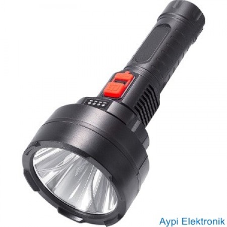 POWERMASTER HY-789 USB'Lİ 3 MODLU ŞARJLI EL FENERİ M:7373