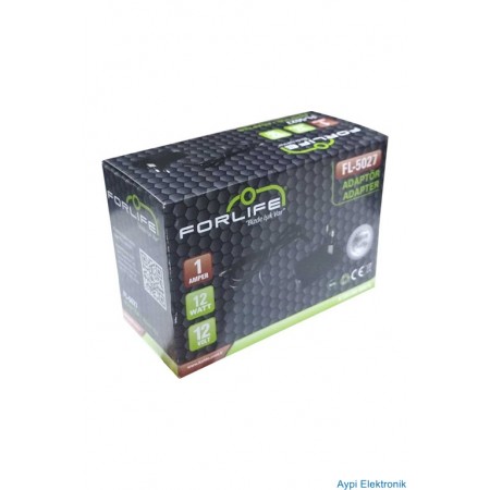 12V 1 A ADAPTÖR   FORLİFE FL-5027