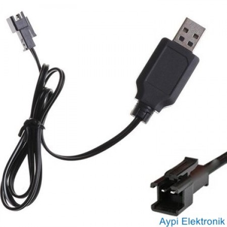 Usb Oyuncak Pili Şarj Aleti 4.8V 2 Pin Küçük Soket