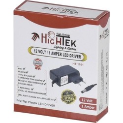 12 V 1 A  ADAPTÖR   HIGHTEK LEDES