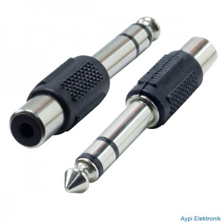 6.3 MM STEREO ERKEK / 1 TOS DİŞİ ÇEVİRİCİ JACK - 4216