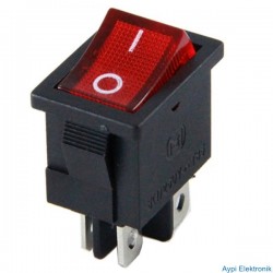 IC-119 MİNİ 4 PIN IŞIKLI ANAHTAR - 7020