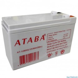 AKÜ 12 VOLT 9 AMPER ATABA AT-1290G JELL AKÜ ( 150 X 65 X 90 MM ) - 16818