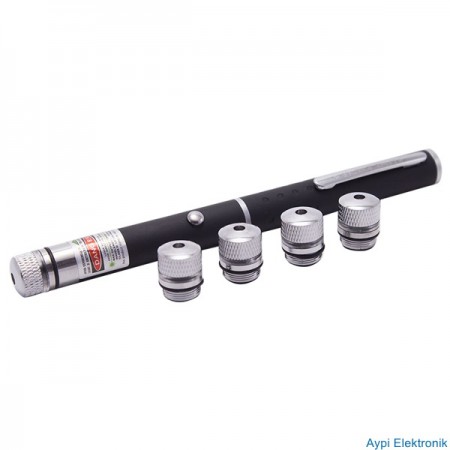 STARMAX SM-8004 5 BAŞLIKLI YEŞİL LAZER GREEN LASER POINTER - 18565