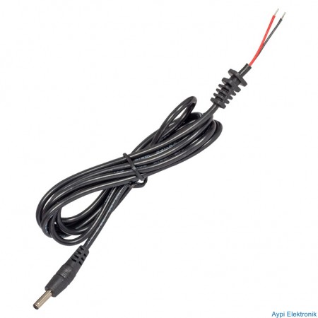 NOTEBOOK ADP. JACKLI DC KABLO SİYAH (3.5*1.35)  1.5 MT - 6326