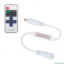LED KONTROL CİHAZI 12 VOLT RF ŞERİT LED DİMMER UZAKTAN KUMANDA - 4354