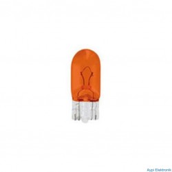 T10 12V 5W TURUNCU Dipsiz Ampul